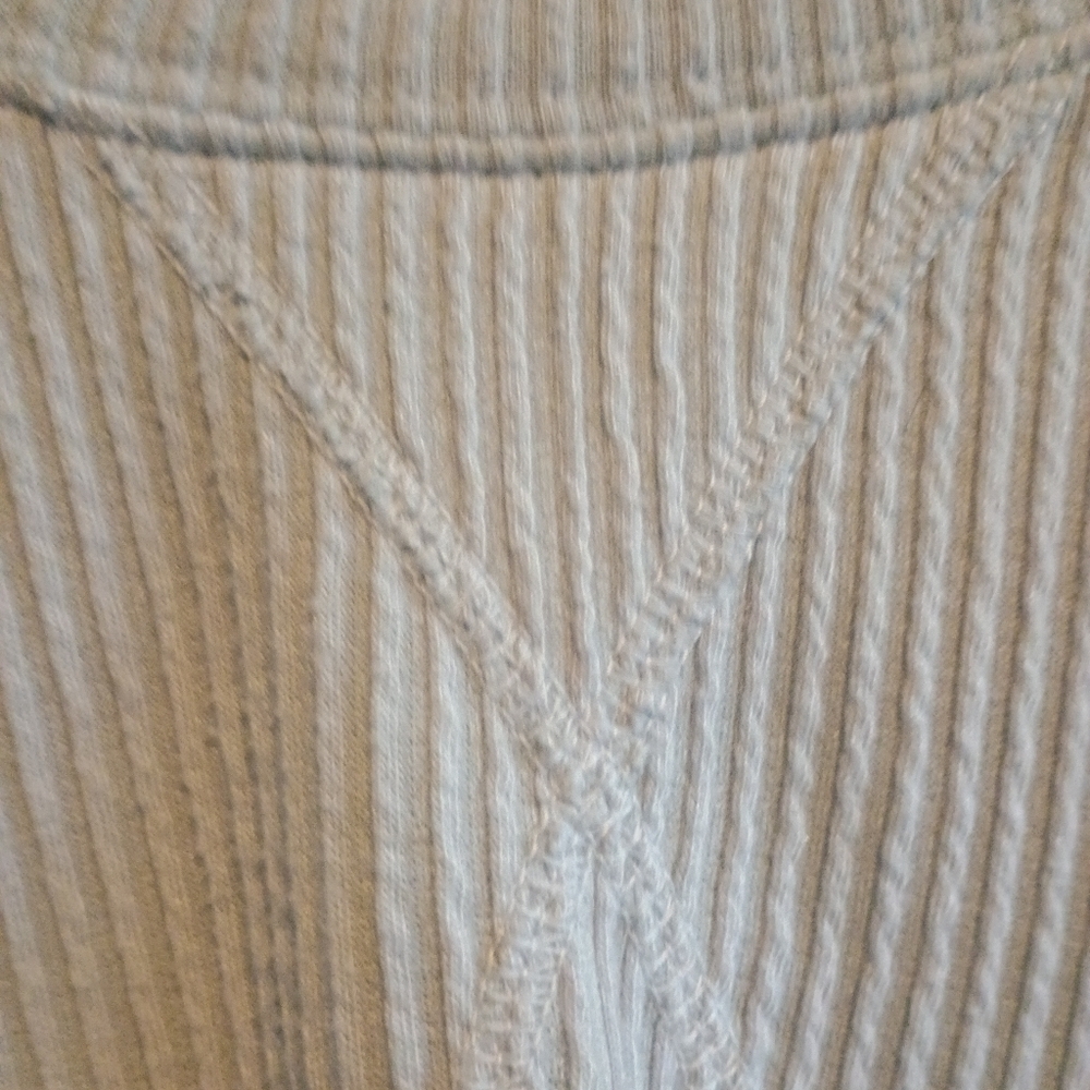 Hollister‎ Boyfriend Ribbed Sweatshirt Blue Size Large Long Sleeve Textured Knit - Picture 7 of 11